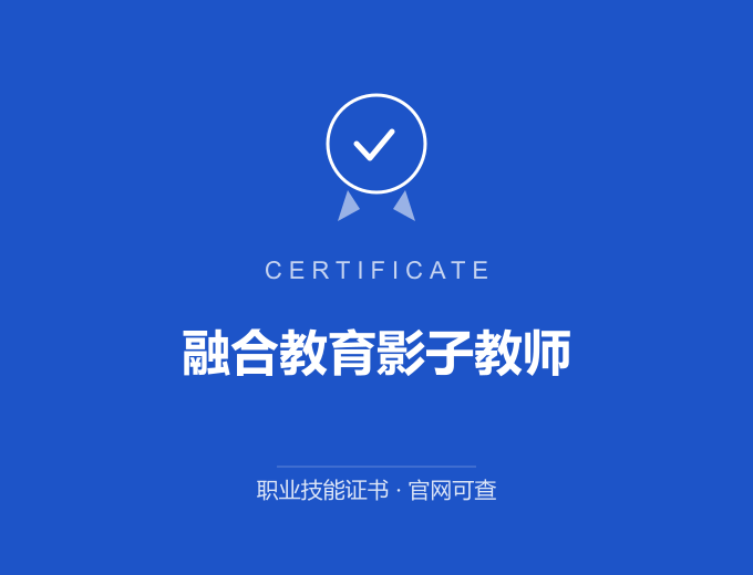 天津融合教育影子教师证书 蓝色证书封面 职业技能证书 发证机构官网可查